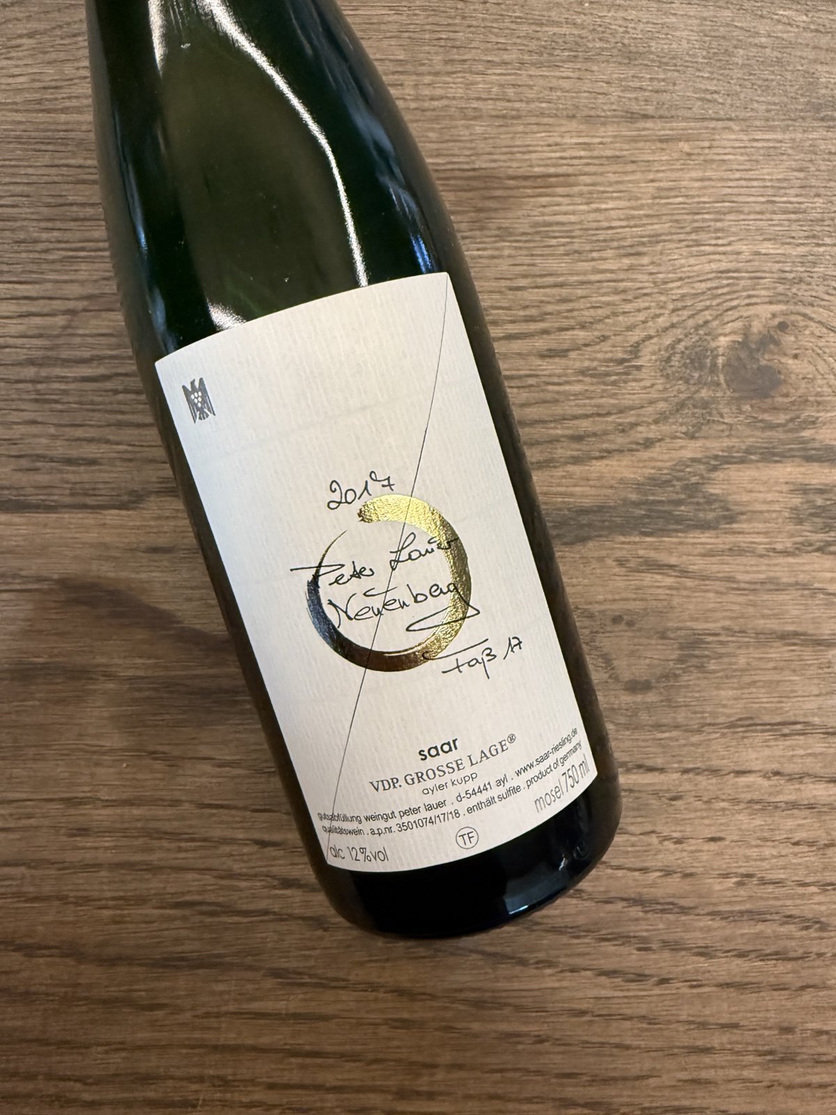 PETER LAUER FASS 17 NEUENBERG 2017 FEINHERB TROCKEN RIESLING